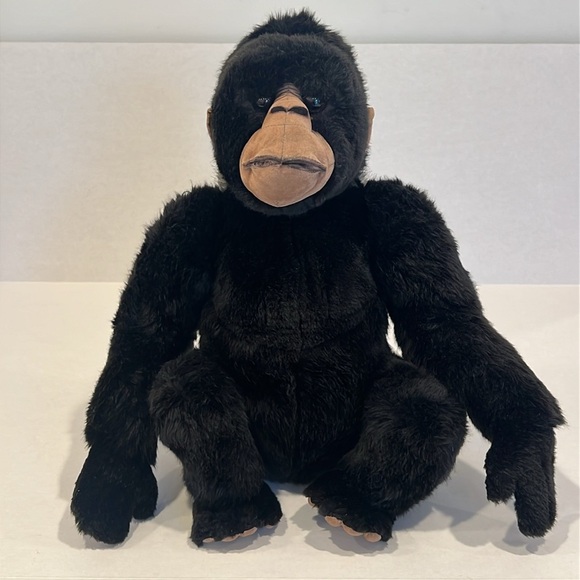 Animal Alley Gorilla Plush Silverback  14” Plush Toys R US Realistic Monkey Ape - Picture 1 of 17